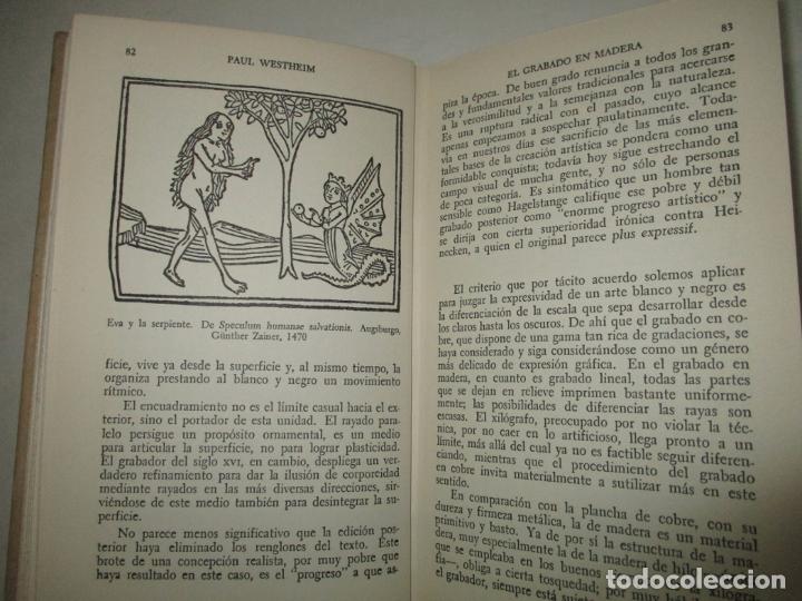 Libros de segunda mano: EL GRABADO EN MADERA. WESTHEIM, Paul. 1954. - Foto 5