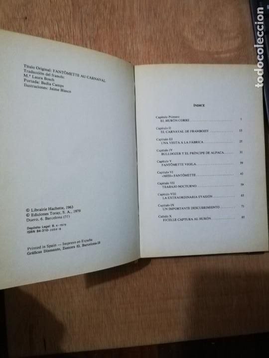 Libros de segunda mano: FANTOMETTE EN EL CARNAVAL. GEORGES CHAULET - Foto 2