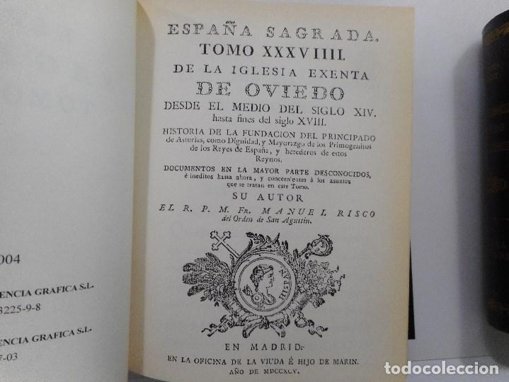 Libros de segunda mano: MANUEL RISCO     Espa&ntilde;a sagrada Oviedo ( 3 Tomos)     Y98827T - Foto 3