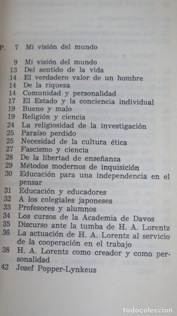 Libros de segunda mano: MI VISION DEL MUNDO. ALBERT EINSTEIN - Foto 2