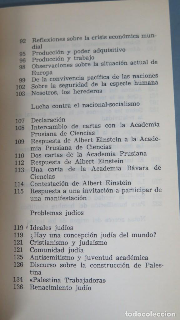 Libros de segunda mano: MI VISION DEL MUNDO. ALBERT EINSTEIN - Foto 4