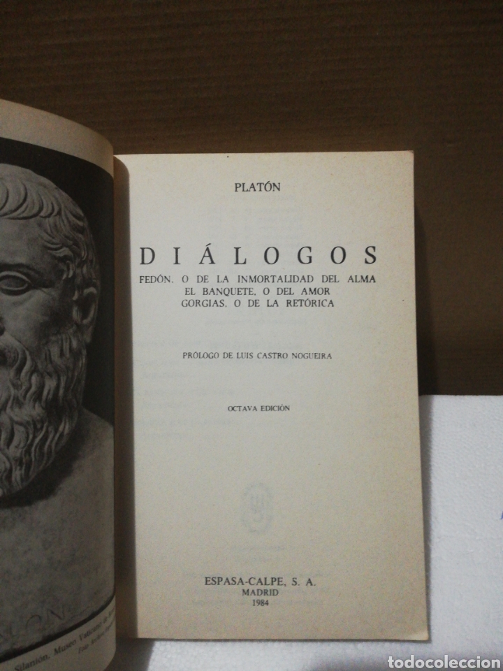Libros de segunda mano: Di&aacute;logos ,Plat&oacute;n .Editorial austral - Foto 3