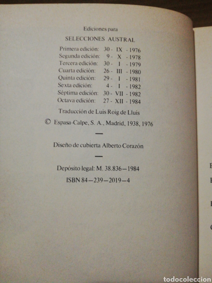 Libros de segunda mano: Di&aacute;logos ,Plat&oacute;n .Editorial austral - Foto 4