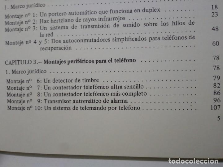 Libros de segunda mano: Libro a&ntilde;o 1983 INTERFONOS Y TELEFONOS Paraninfo - Foto 3