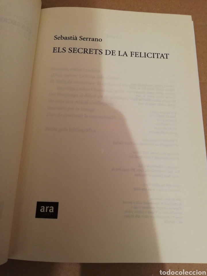 Libros de segunda mano: ELS SECRETS DE LA FELICITAT (SEBASTI&Agrave; SERRANO) - Foto 2
