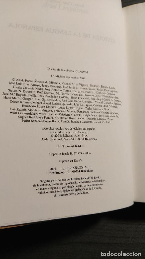 Libros de segunda mano: Historia de la lengua espa&ntilde;ola Rafael Cano. Ariel - Foto 2