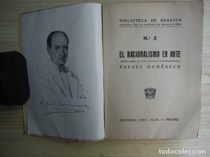 Libros de segunda mano: DOMENECH, Rafael. - EL NACIONALISMO EN ARTE - Foto 1