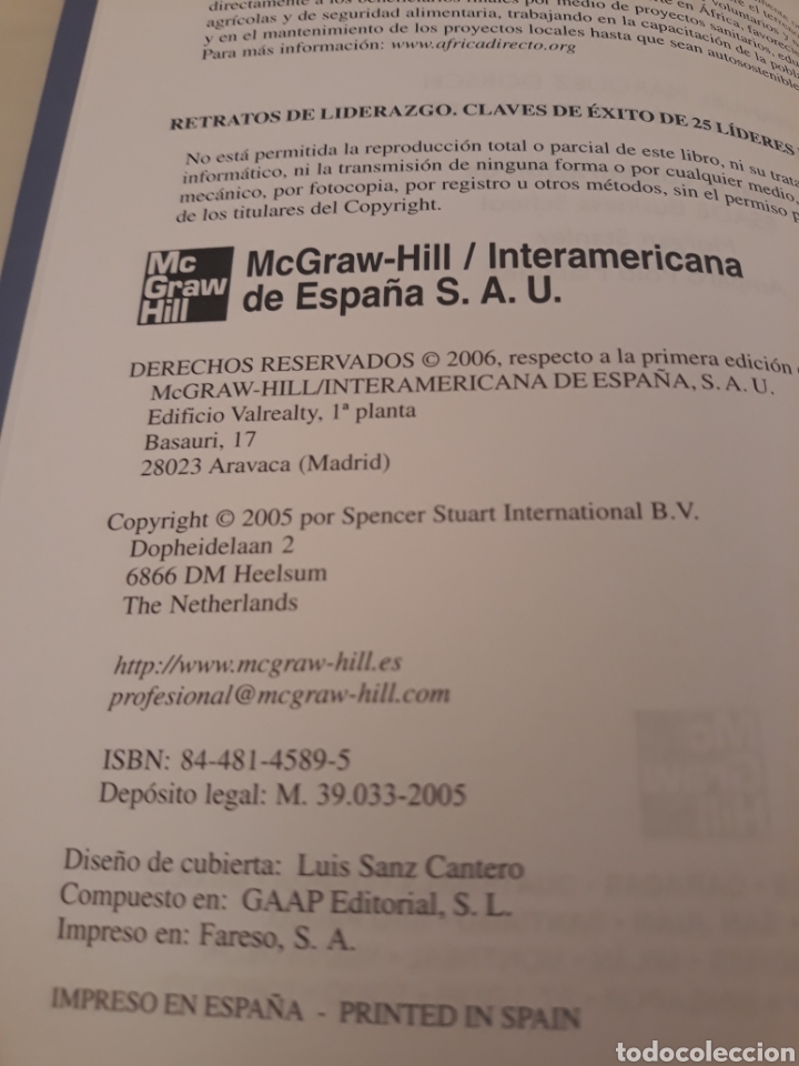 Libros de segunda mano: Retratos de liderazgo.Mcgraw hill. - Foto 4
