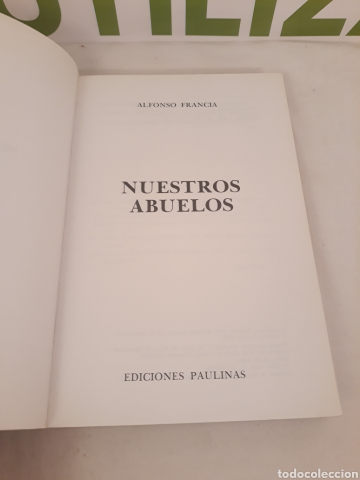 Libros de segunda mano: Nuestros abuelos.Alfonso Francia. - Foto 3