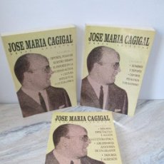 Libros de segunda mano: JOSE MARIA CAGIGAL. OBRAS SELECTAS. VOLUMEN I-II-III. DEPORTE. 1996. COMITE OLIMPICO ESPAÑOL.