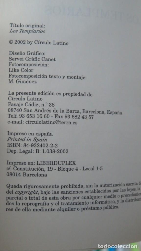 Libros de segunda mano: 2002.- LOS TEMPLARIOS. SALES - Foto 3