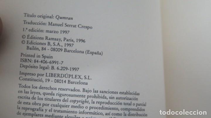 Libros de segunda mano: 1997.- QUMRAN. ABECASSIS - Foto 3