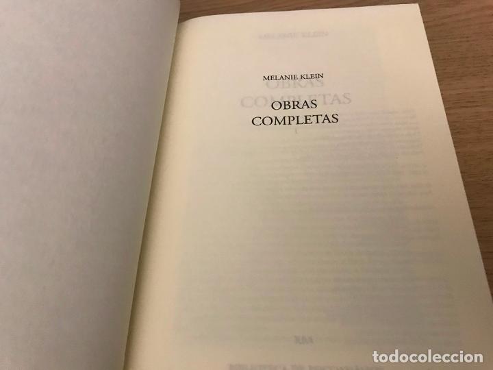 Libros de segunda mano: OBRAS COMPLETAS I MELANIE KLEIN ED. RBA - Foto 2