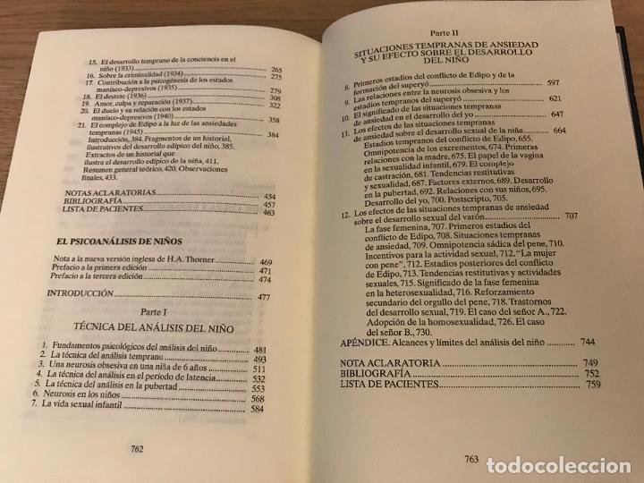 Libros de segunda mano: OBRAS COMPLETAS I MELANIE KLEIN ED. RBA - Foto 8