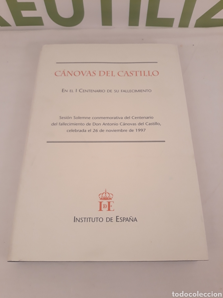 Libros de segunda mano: Canovas del castillo.Instituto de espa&ntilde;a. - Foto 1