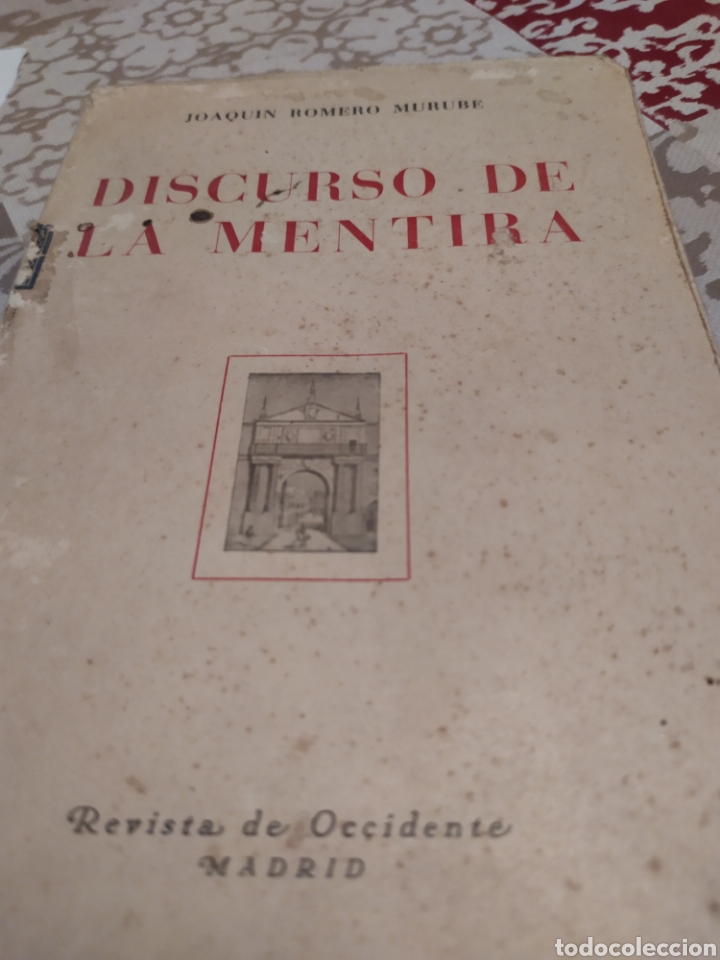 Libros de segunda mano: Discurso de la mentira 1944. - Foto 1