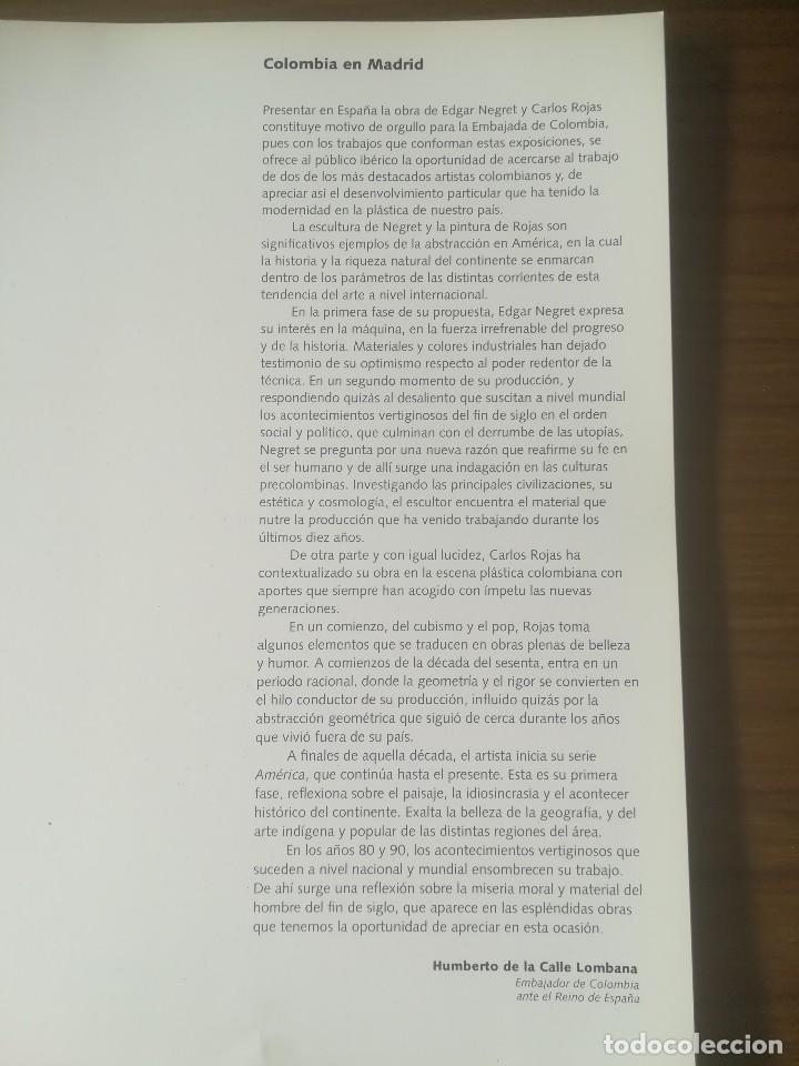 Libros de segunda mano: EDGAR NEGRET Y CARLOS ROJAS UNA DECADA 1985/1995 - Foto 4