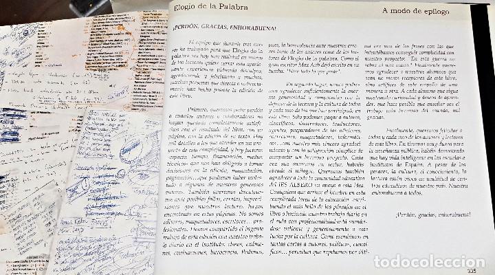 Libros de segunda mano: Libro ELOGIO DE LA PALABRA. de Mu&ntilde;oz Andrade.2008.IES Albero. - Foto 7