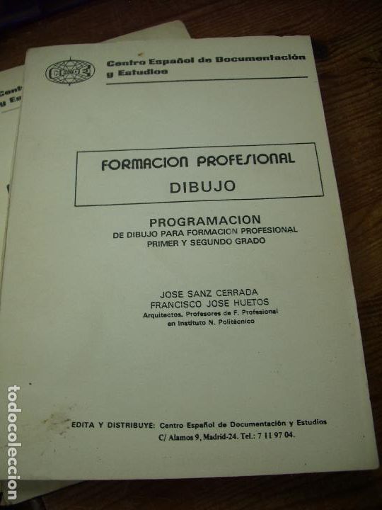 Libri di seconda mano: Formaci&oacute;n profesional dibujo, Jose Sanz Cerrada y Francisco Jose Huetos. L.7539-743