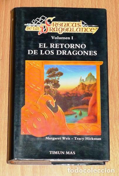 Libros de segunda mano: Cr&oacute;nicas de la Dragonlance (3 vol.) / Margaret Weis, Tracy Hickman - Foto 3