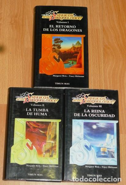 Libros de segunda mano: Cr&oacute;nicas de la Dragonlance (3 vol.) / Margaret Weis, Tracy Hickman - Foto 1