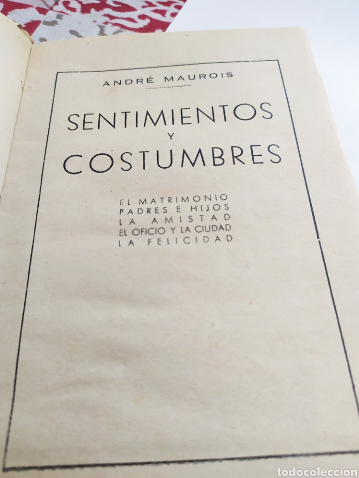 Libros de segunda mano: Sentimientos y costumbres - Foto 3