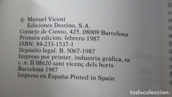 Libros de segunda mano: 1987.- BALADA DE CA&Iacute;N. MANUEL VICENT - Foto 3