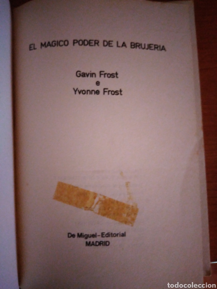 Libros de segunda mano: El m&aacute;gico poder de la brujer&iacute;a de gavin Frost e Yvonne Frost - Foto 3