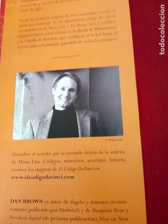 Libros de segunda mano: EL CODIGO DA VINCI - EDICI&Oacute;N ESPECIAL - 2004 Ediciones URANO, S.A. - Foto 5