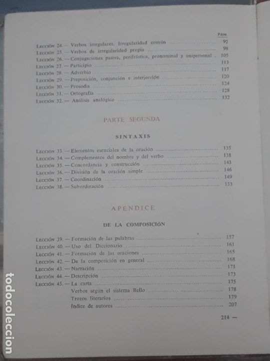 Libros de segunda mano: GRAMATICA - SEGUNDO GRADO - EDITORIAL LUIS VIVES - 1958. - Foto 3