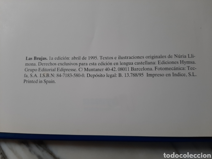 Libros de segunda mano: LAS BRUJAS - NURIA LLIMONA - HYMSA - 1995 - Foto 3