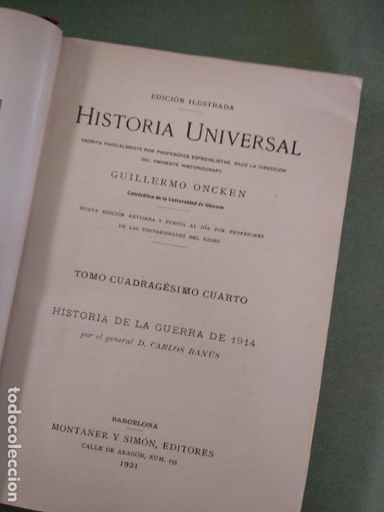 Libros de segunda mano: HISTORIA UNIVERSAL. GUILLERMO ONCKEN. la guerra de 1914 - Foto 3