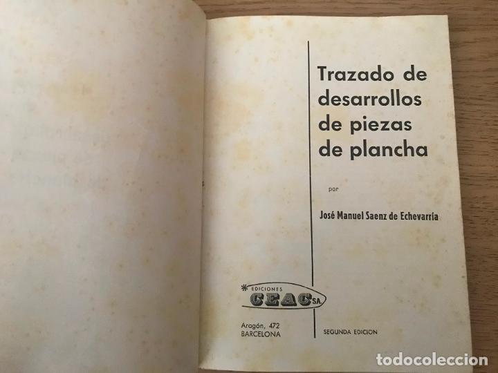 Libros de segunda mano: TRAZADO DE DESARROLLOS DE PIEZAS DE PLANCHA - JOSE MANUEL SAENZ ECHEVARIA - Foto 3