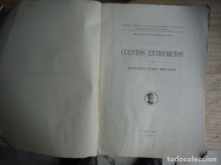Libros de segunda mano: CURIEL MERCHAN, Marciano. - CUENTOS EXTREME&Ntilde;OS - Foto 1