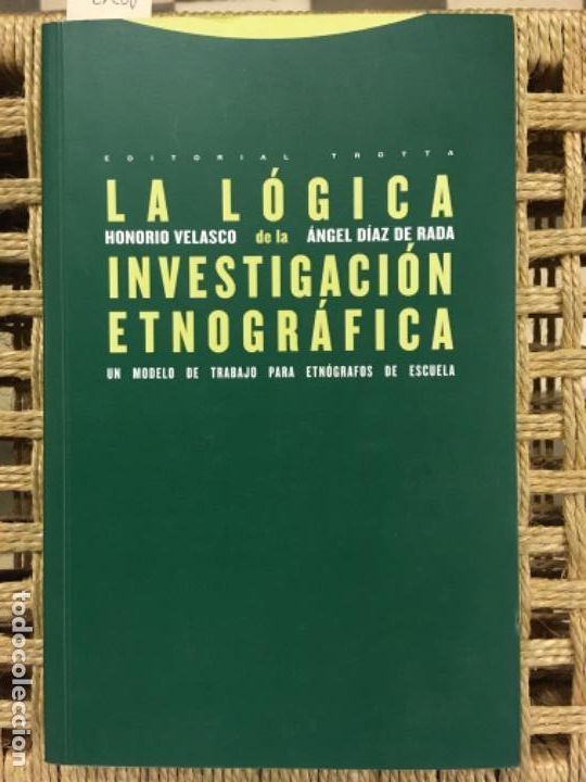 Libros de segunda mano: LA LOGICA DE LA INVESTIGACION ETNOGRAFICA, HONORIO VELASCO, ANGEL DIAZ DE RADA
