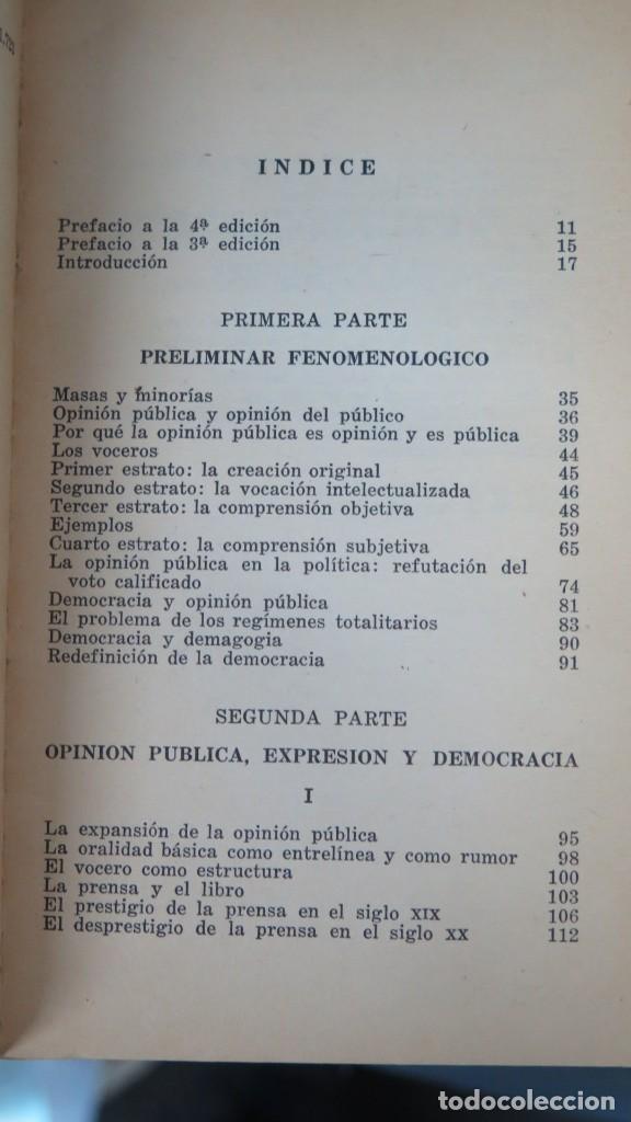 Libros de segunda mano: LA OPINION PUBLICA. COSSIO - Foto 2