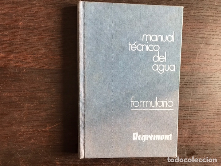 Libros de segunda mano: Manual t&eacute;cnico del agua. Formulario - Foto 1