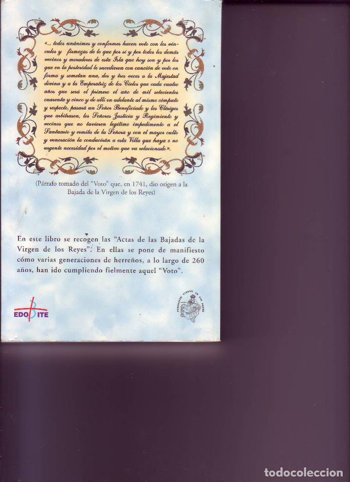 Libros de segunda mano: TENERIFE- EL HIERRO. LA VIRGEN DE LOS REYES SUS BAJADAS - Foto 2