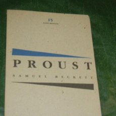 Libros de segunda mano: PROUST, DE SAMUEL BECKET - ED.PENINSULA 1992 - TEXTO BILINGUE
