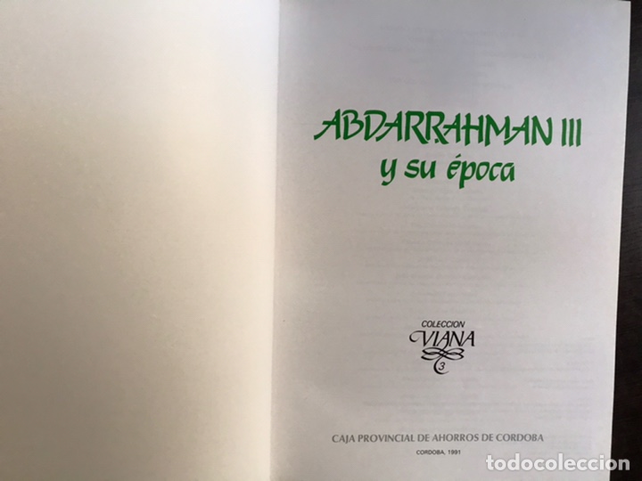 Libros de segunda mano: Abdarrahman III y su &eacute;poca. Emilio Cabrera - Foto 4