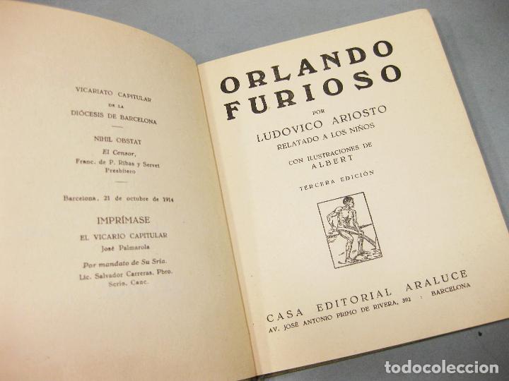 Libros de segunda mano: CUENTO DE ORLANDO FURIOSO - COLECCI&Oacute;N ARALUCE - Foto 3