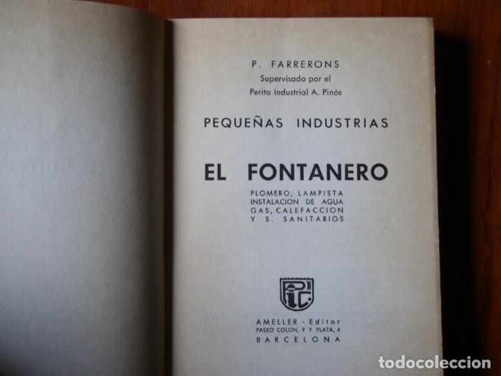 Libros de segunda mano: LIBRO COLECCI&Oacute;N PEQUE&Ntilde;AS INDUSTRIAS EL FONTANERO - Foto 2