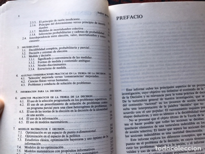 Libros de segunda mano: Teor&iacute;a de la decisi&oacute;n. D. J. White. Alianza universidad - Foto 4