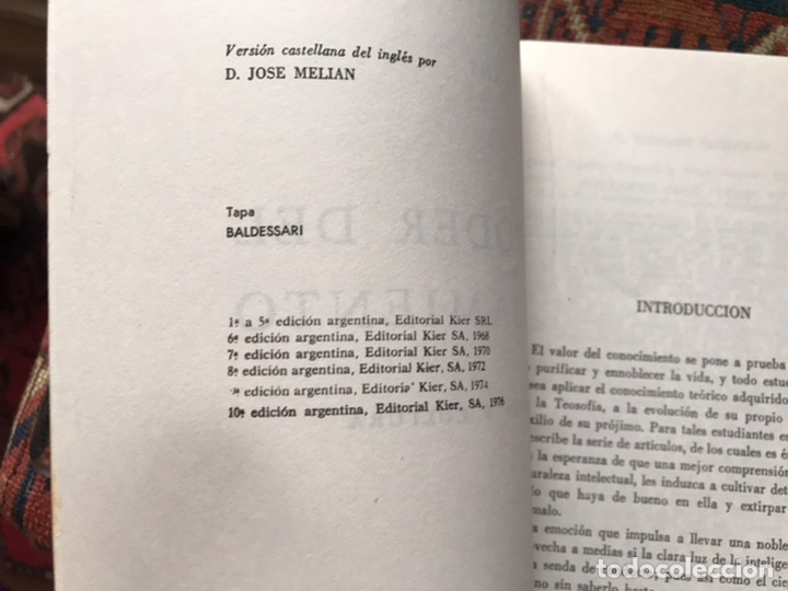 Libros de segunda mano: El poder del pensamiento. Annie Besant. Kier - Foto 4