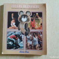 Libros de segunda mano: JUEGOS OLÍMPICOS. HISTORIA DE LOS JUEGOS DESDE OLIMPIA HASTA MOSCÚ '80 (COLA CAO)