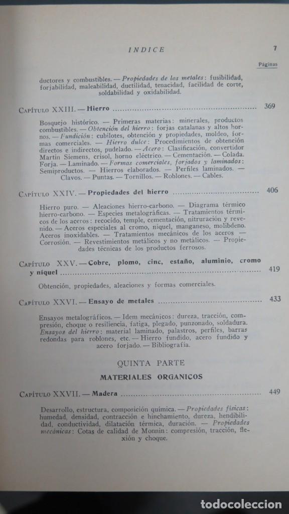 Libros de segunda mano: MATERIALES DE CONSTRUCCI&Oacute;N. F&Eacute;LIX OR&Uacute;S ASSO - Foto 7