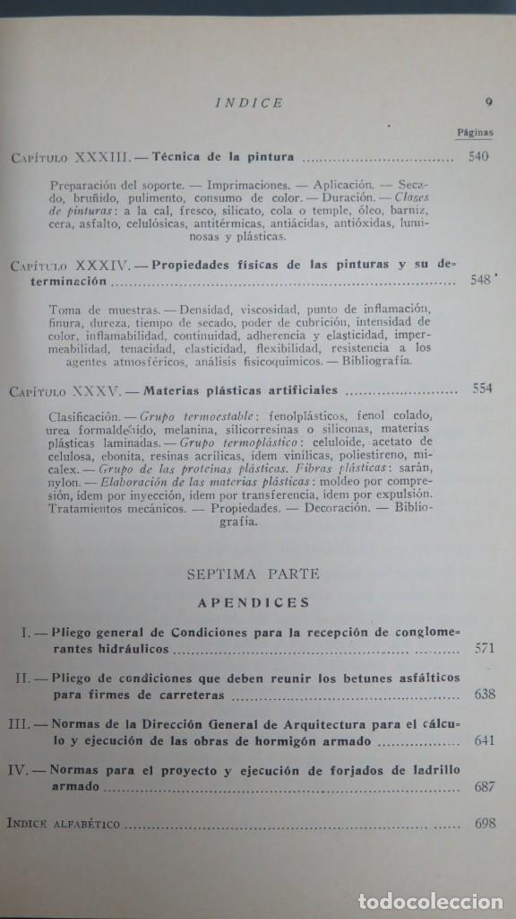 Libros de segunda mano: MATERIALES DE CONSTRUCCI&Oacute;N. F&Eacute;LIX OR&Uacute;S ASSO - Foto 9