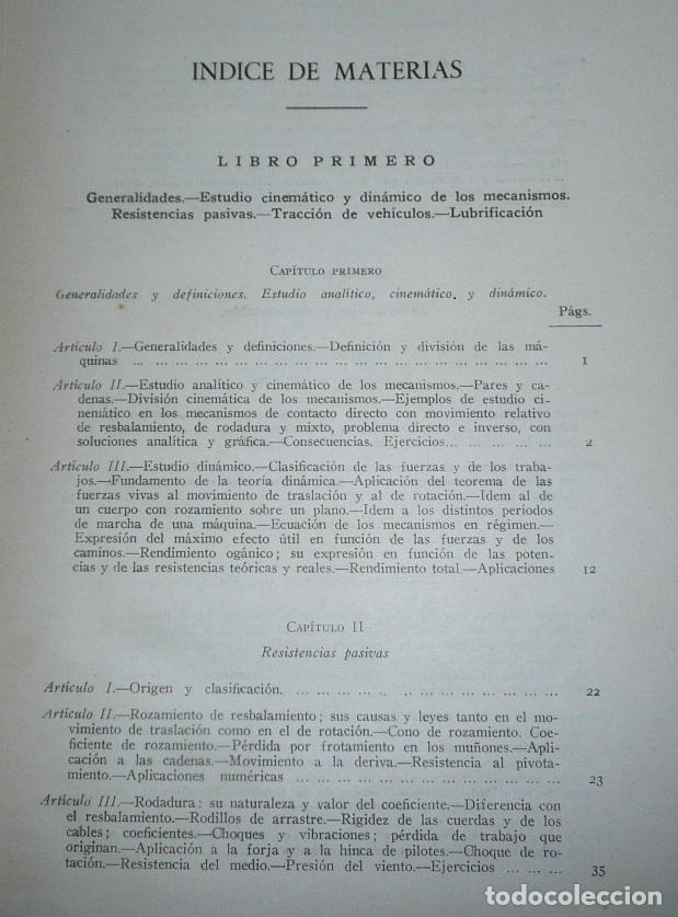 Libros de segunda mano: Mecanismos (C&aacute;lculo y construcci&oacute;n) - Celso M&aacute;ximo del Coso (Editorial Dossat, 1961) - Foto 4