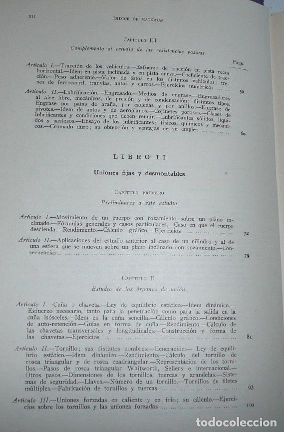 Libros de segunda mano: Mecanismos (C&aacute;lculo y construcci&oacute;n) - Celso M&aacute;ximo del Coso (Editorial Dossat, 1961) - Foto 5