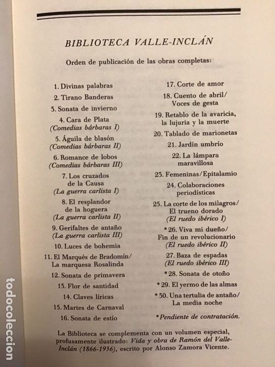Libros de segunda mano: BAZA DE ESPADAS / RAM&Oacute;N DEL VALLE-INCL&Aacute;N / C&Iacute;RCULO DE LECTORES - Foto 10